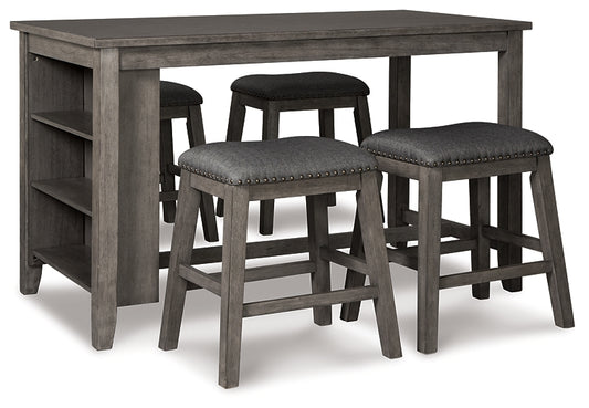 Ashley Express - Caitbrook Counter Height Dining Table and 4 Barstools