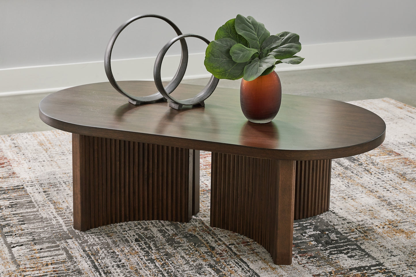 Ashley Express - Korestone Oval Cocktail Table