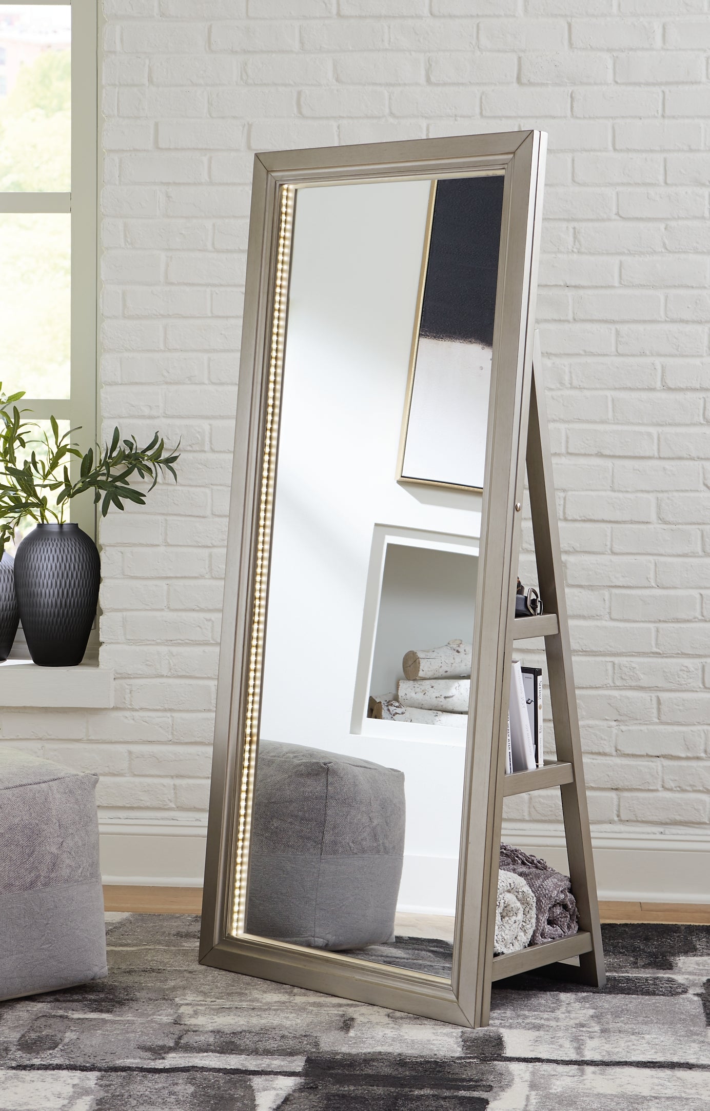 Ashley Express - Evesen Floor Standing Mirror/Storage