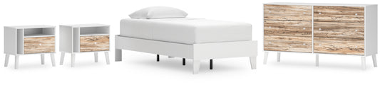 Ashley Express - Piperton Twin Platform Bed with Dresser and 2 Nightstands