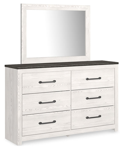 Gerridan Full Panel Bed with Mirrored Dresser