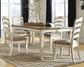 Realyn Dining Table and 4 Chairs