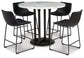 Ashley Express - Centiar Counter Height Dining Table and 4 Barstools