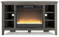 Ashley Express - Arlenbry Corner TV Stand with Electric Fireplace