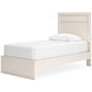 Stelsie Twin Panel Bed with Mirrored Dresser, Chest and 2 Nightstands