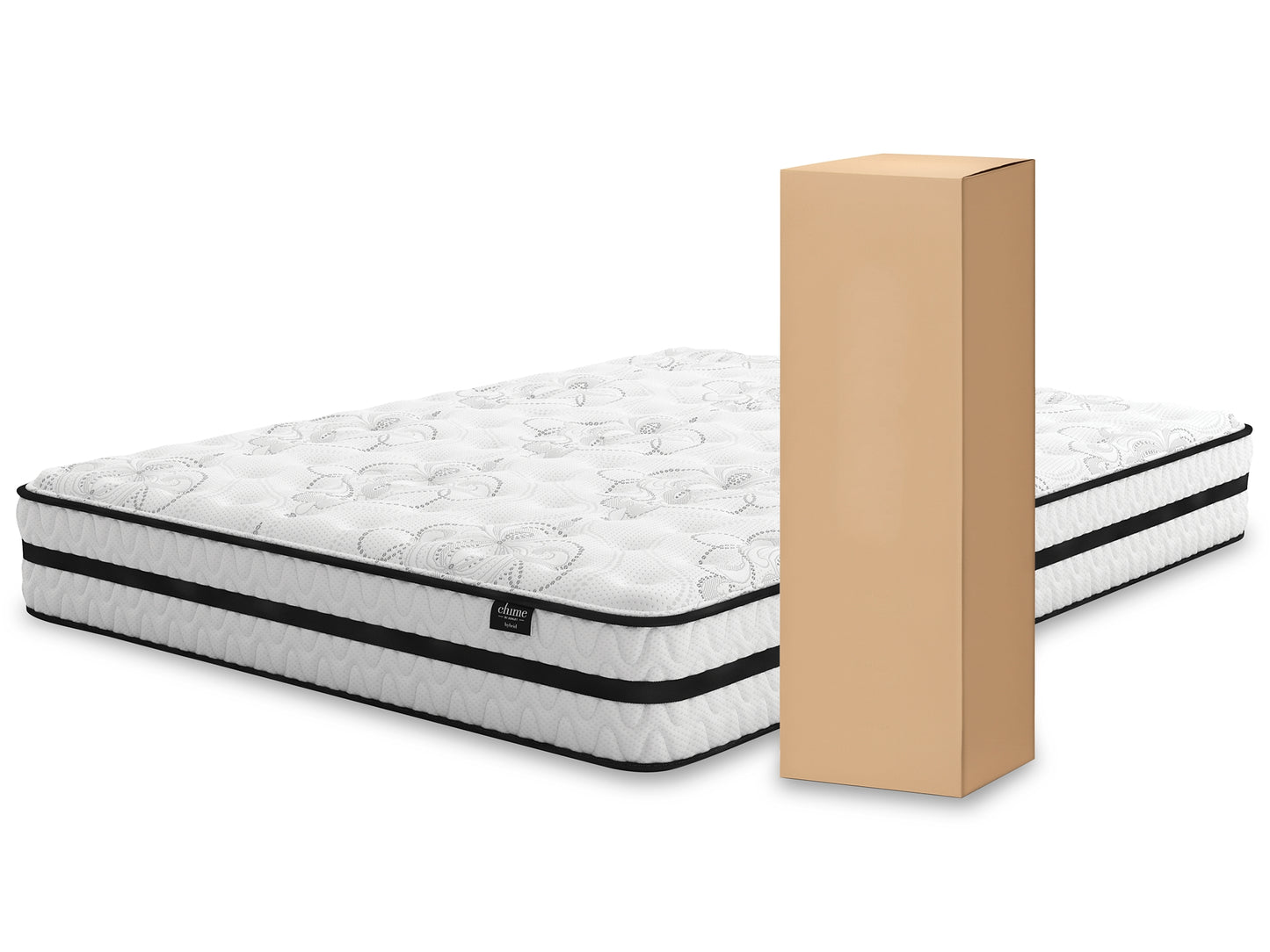 Ashley Express - Chime 10 Inch Hybrid 10 Inch Hybrid Mattress with Foundation